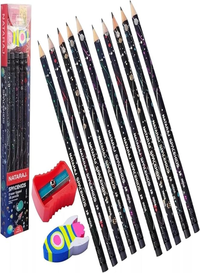NATARAJ NAT PLTNM EXDRK PNCL WT 2B+SHNR 12PC
